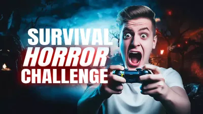 Blue Gothic Horror Promotion YouTube Thumbnail