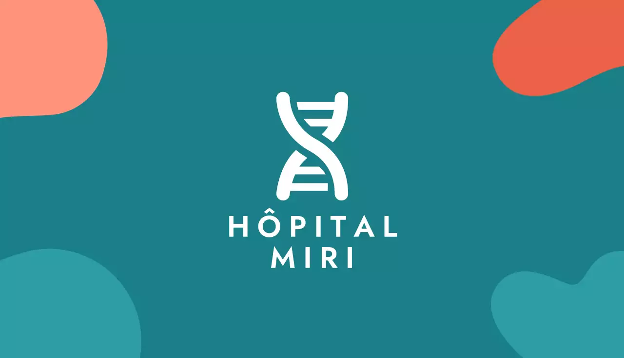 carte de visite géométrique sarcelle