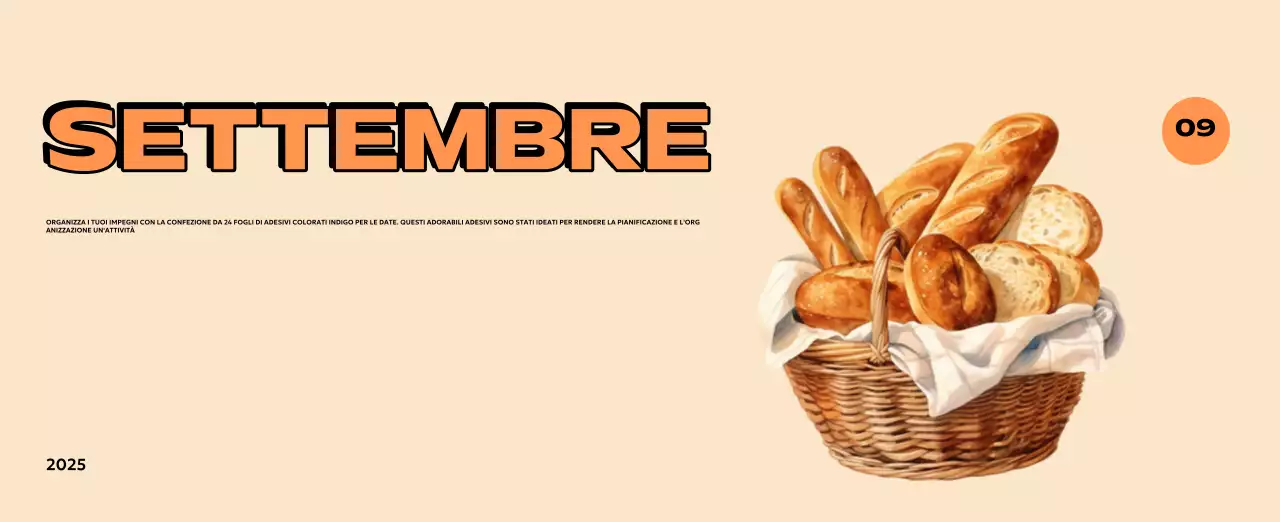 Calendari colorati con una varietà di illustrazioni retrò