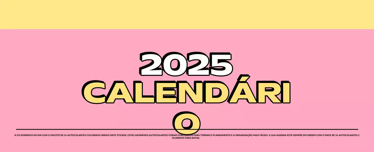 Calendários coloridos com uma variedade de ilustrações retro