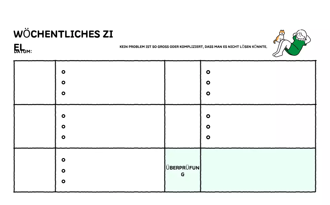 Illustrierter Kalender mit schönem Linienstil
