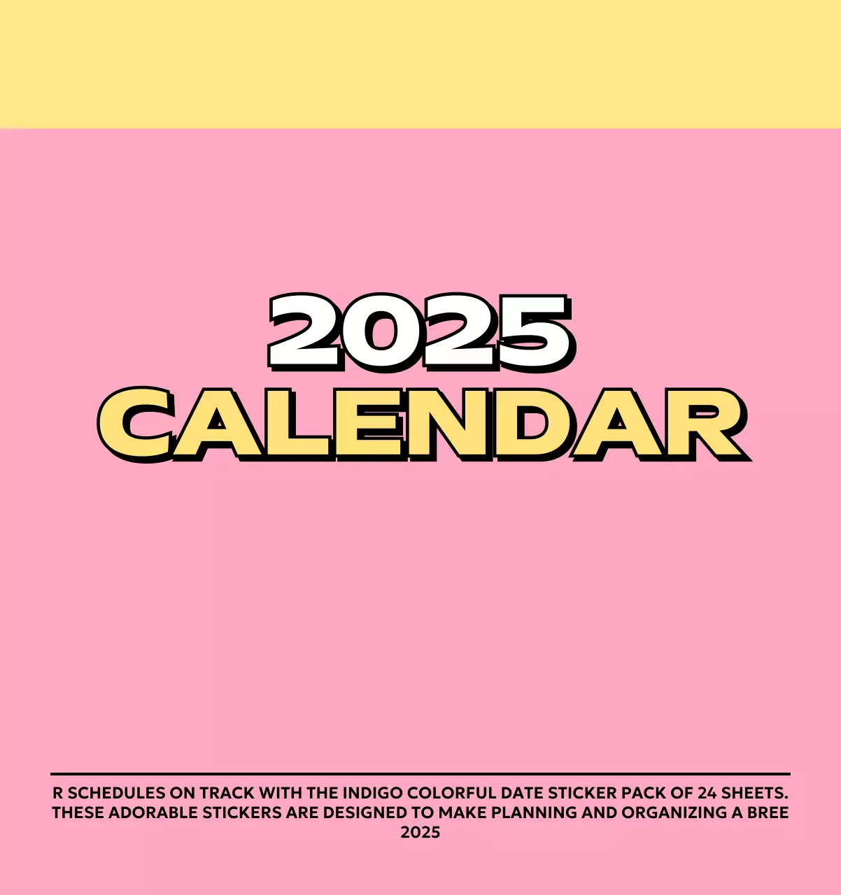 様々なレトロなイラストが描かれたカラフルなカレンダーカレンダー