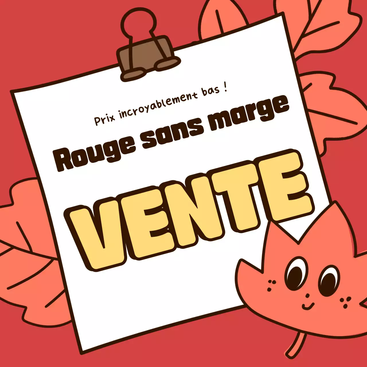 Vente d'automne de Yellow