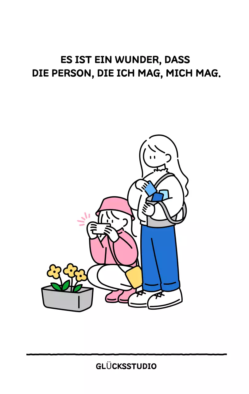 Illustrierter Kalender mit schönem Linienstil