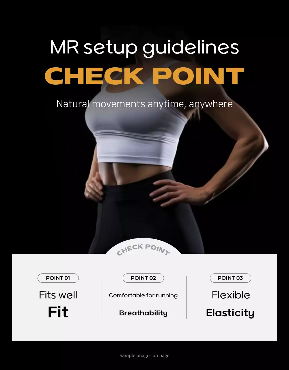 Yellow Modern Sportswear Promotion Poster