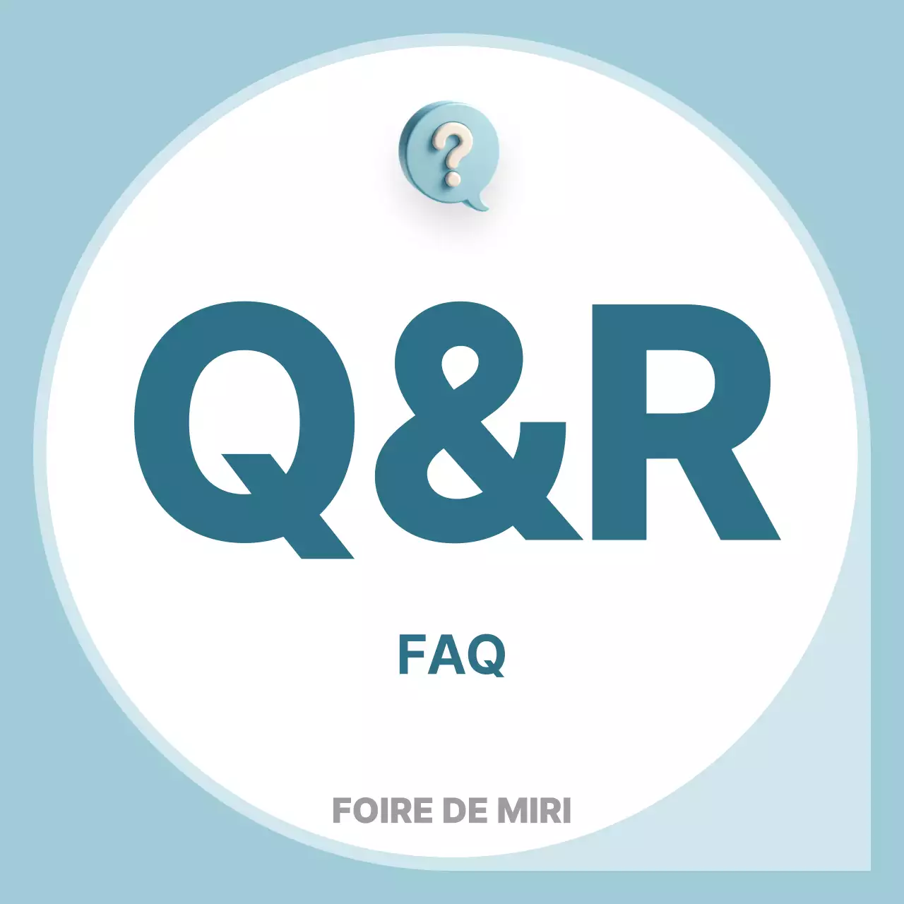 Bleu clair informations simples livraison FAQ