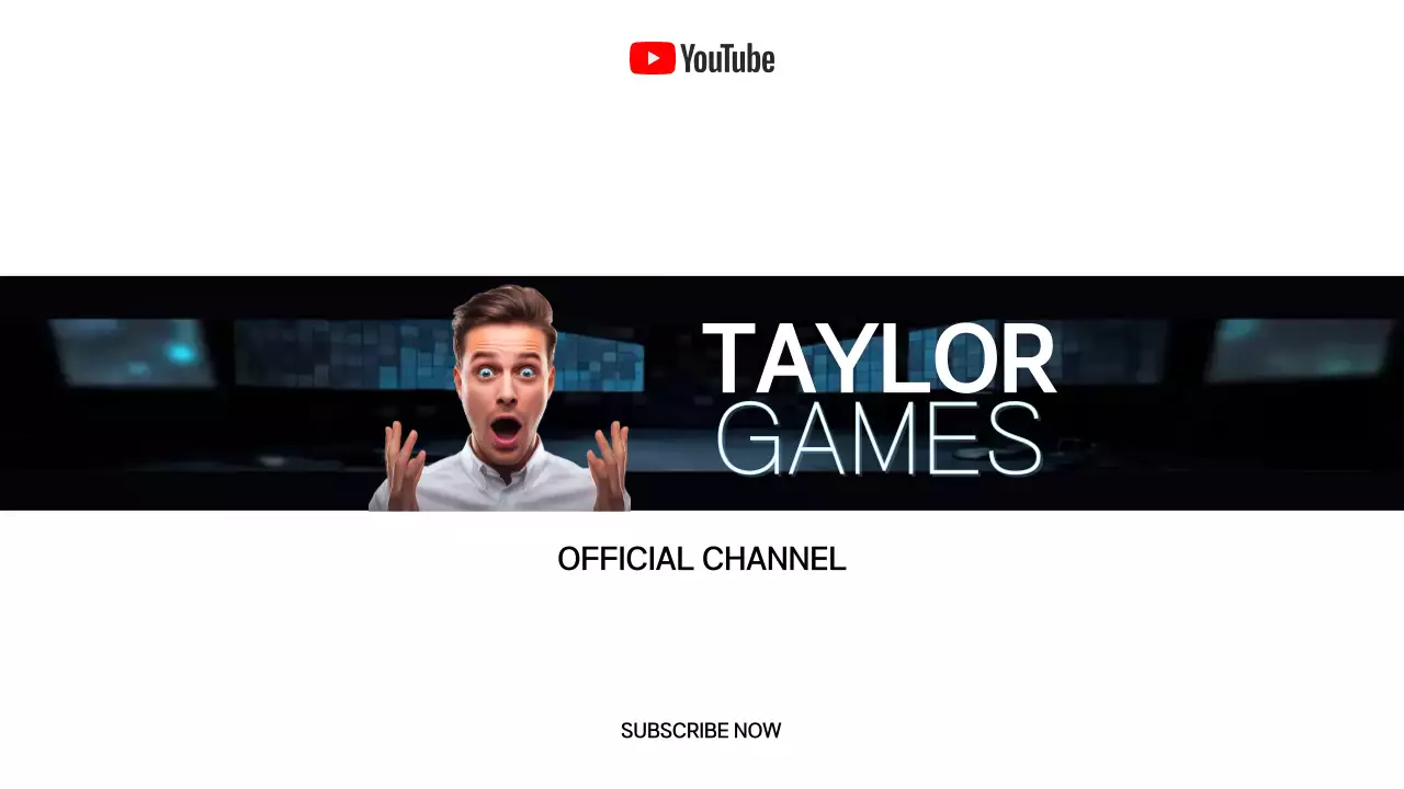 Black Modern Gaming Advertisement YouTube Thumbnail