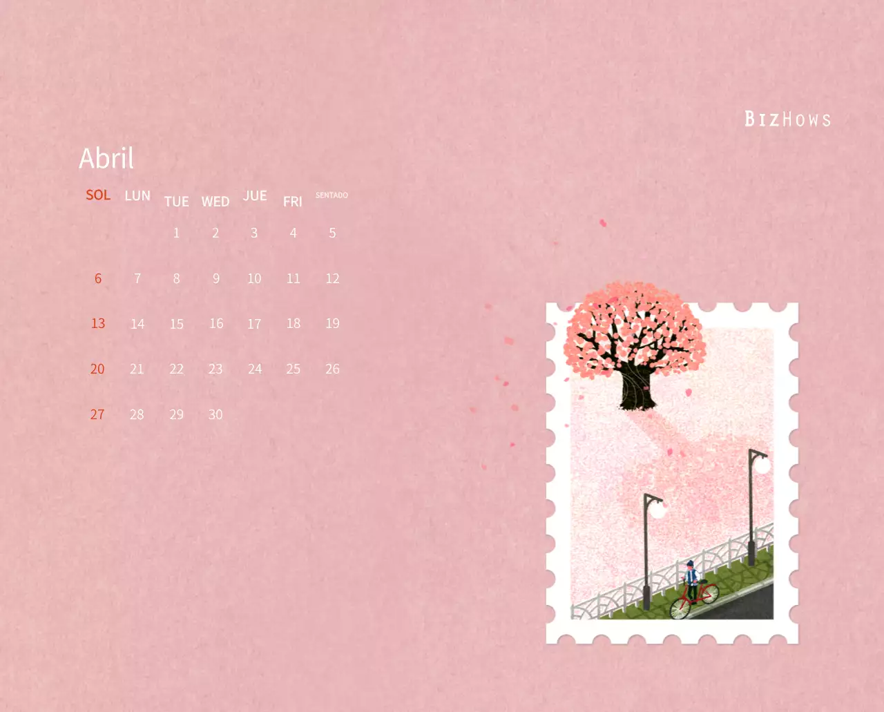 Calendario de Año Nuevo con cálidas ilustraciones