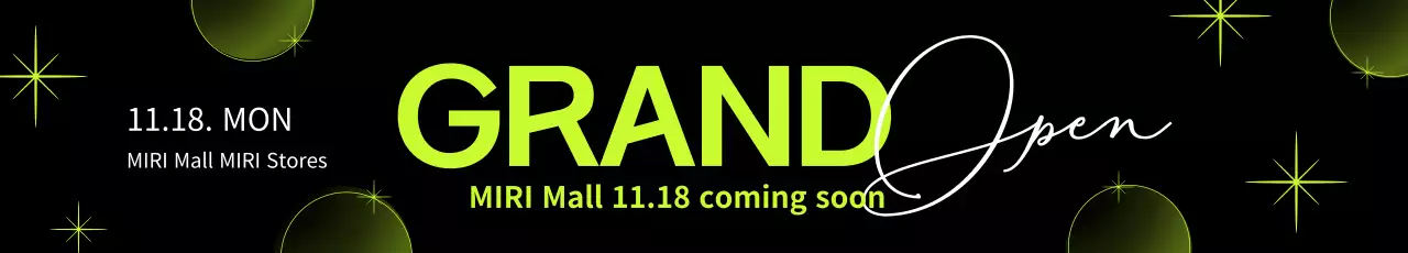 Banner de anúncio de abertura do Neon Bold