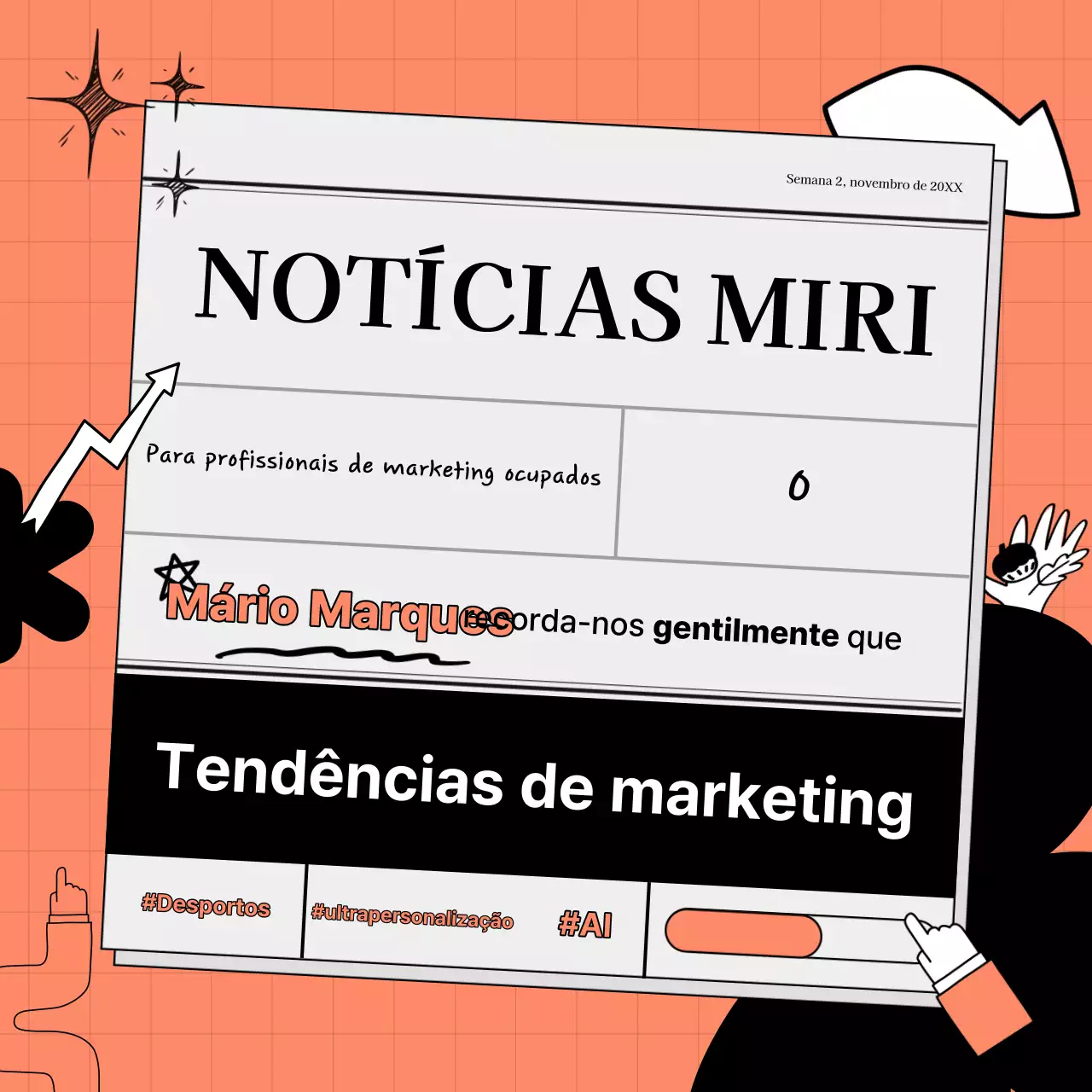 Promover a Orange Modern Marketing