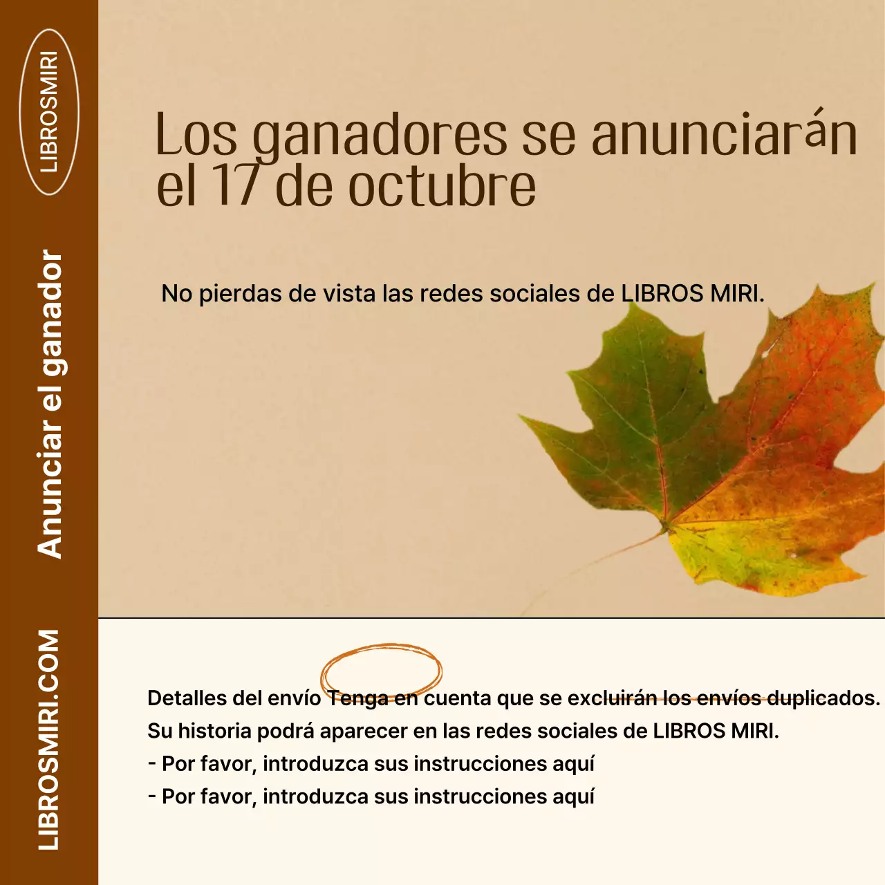 Evento otoñal Brown Vintage