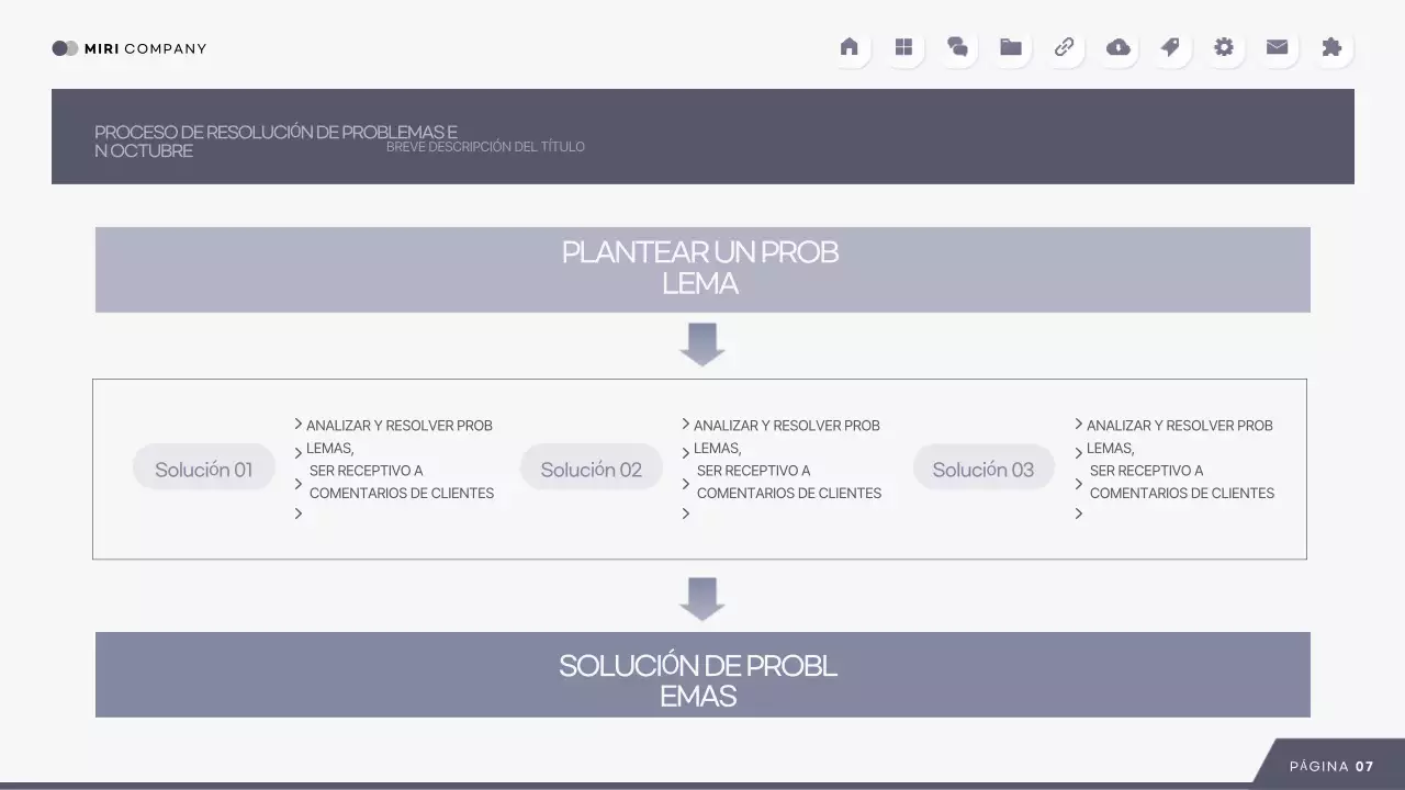 Análisis de informes modernos grises