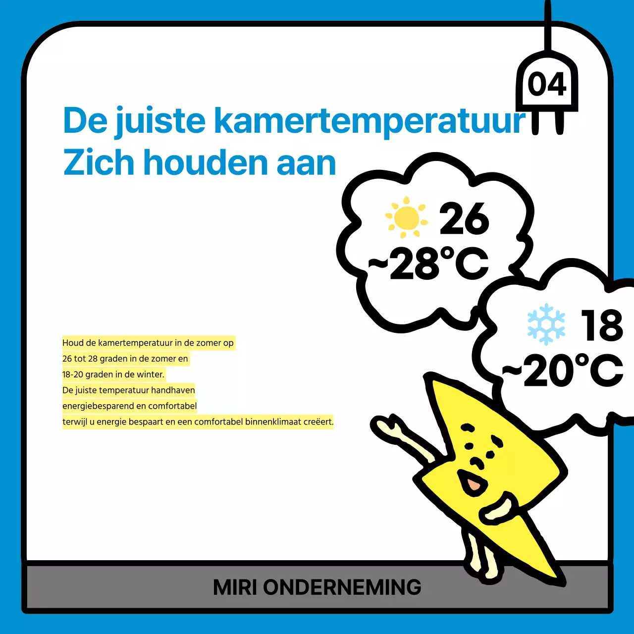 Blue Simple-campagne voor energiebesparing