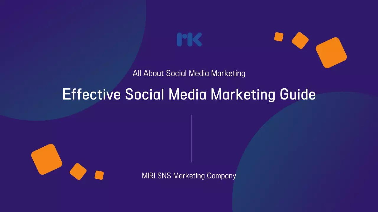 Purple Modern Social Media Guide Presentation
