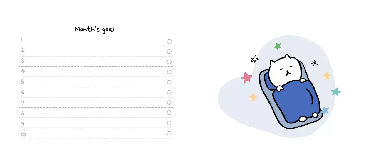アイボリーのかわいらしい日めくりカレンダー