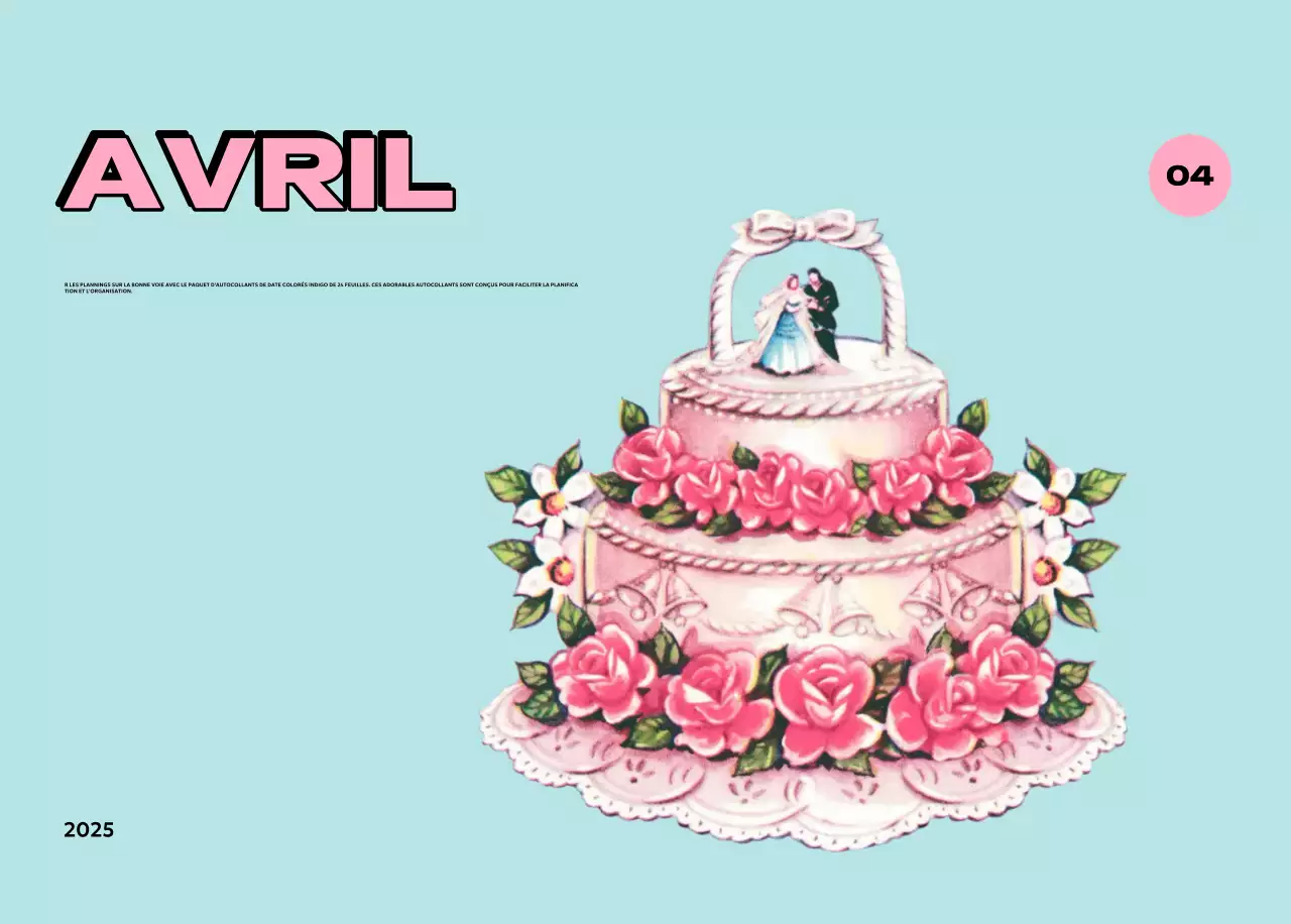 Calendriers colorés avec une variété d'illustrations rétro