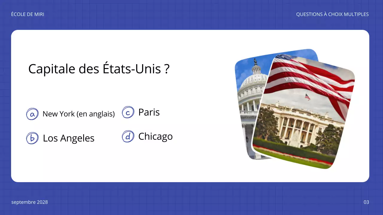 annonce du quiz bleu ludique