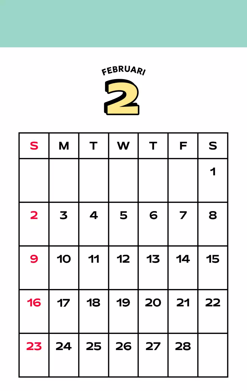 Kleurrijke kalenders met verschillende retro-illustraties