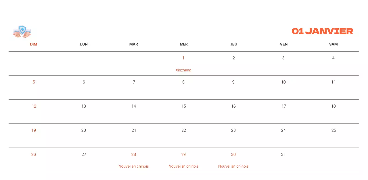Un hôpital festif avec des illustrations sur le thème de la santé et de la famille et des accents colorés.