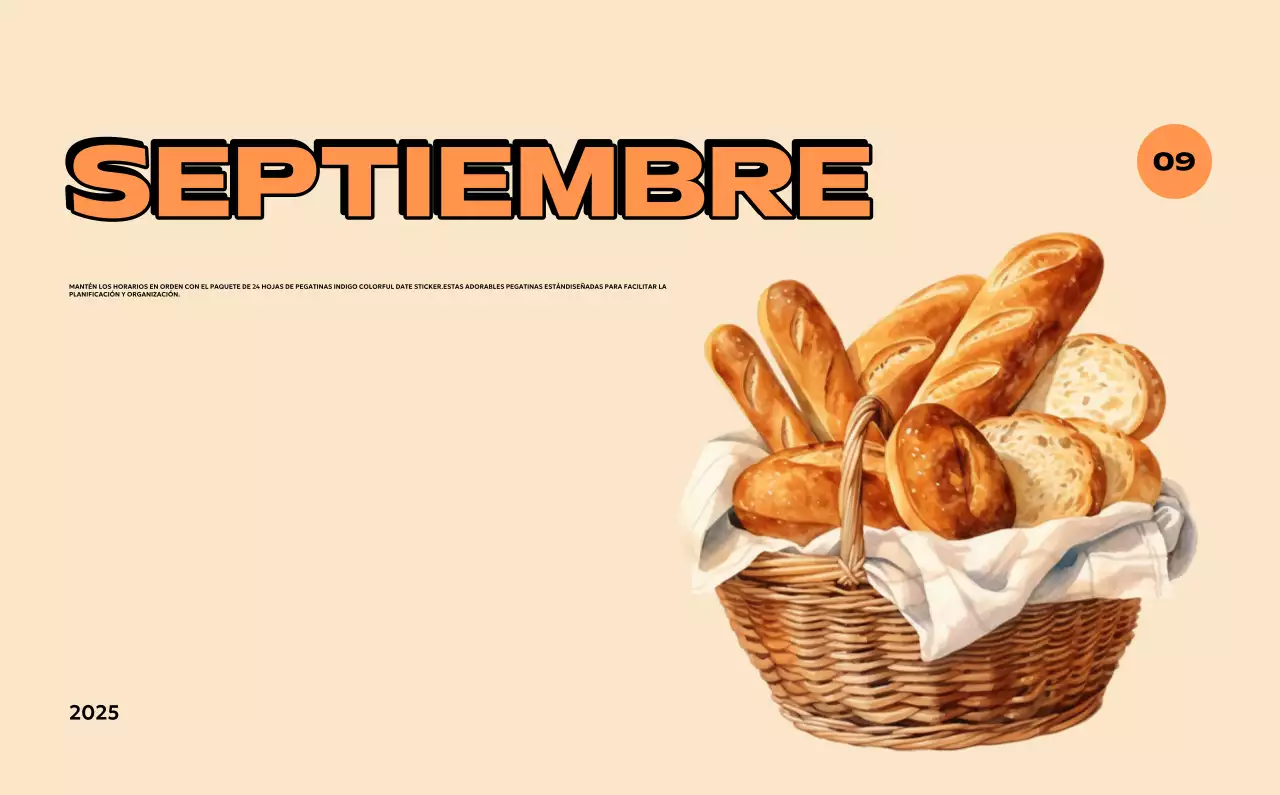 Coloridos calendarios con diversas ilustraciones retro