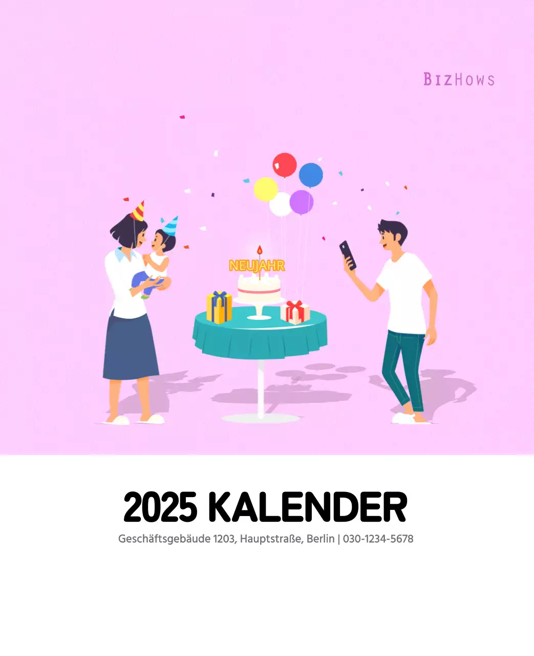 Mehrfarbige Familie Illustration Konzept