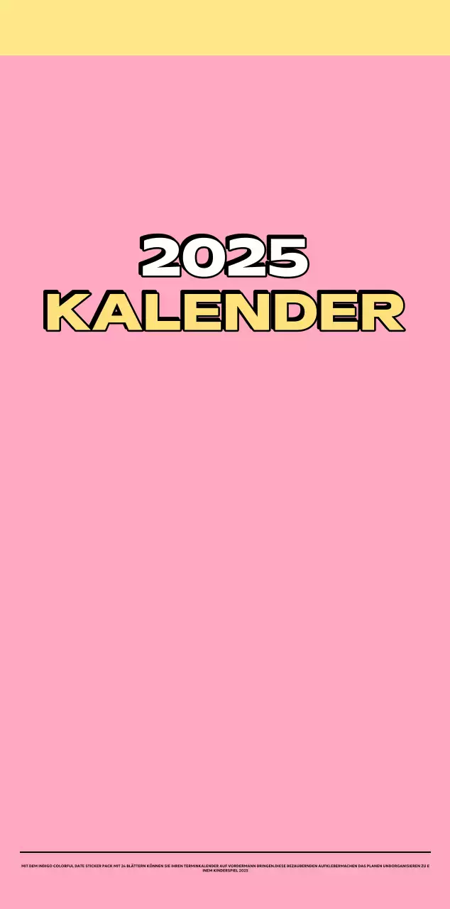 Bunte Kalender mit einer Vielzahl von Retro-Illustrationen