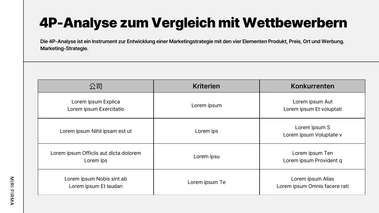 Grauer moderner Businessplan
