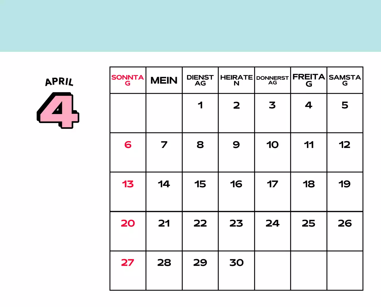 Bunte Kalender mit einer Vielzahl von Retro-Illustrationen