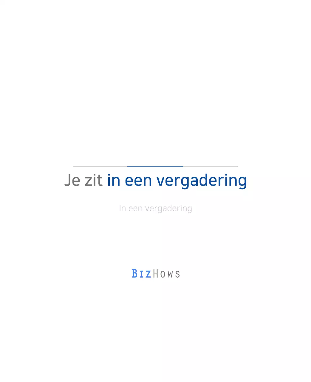 Blauwe Kalender Modern