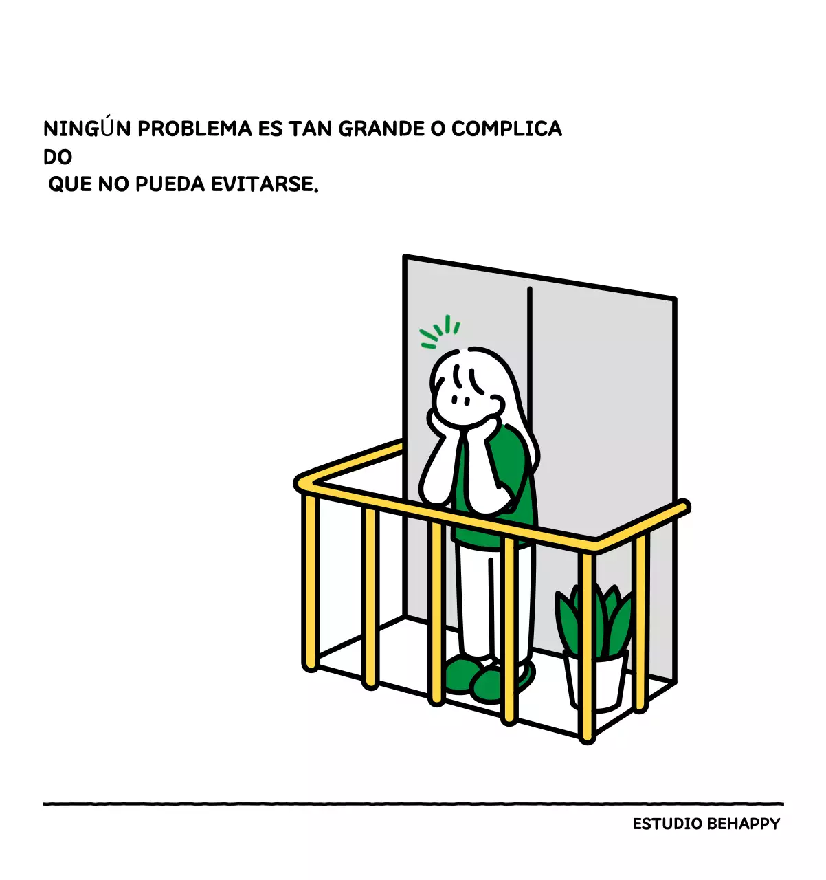 Calendario ilustrado con un bonito estilo de líneas