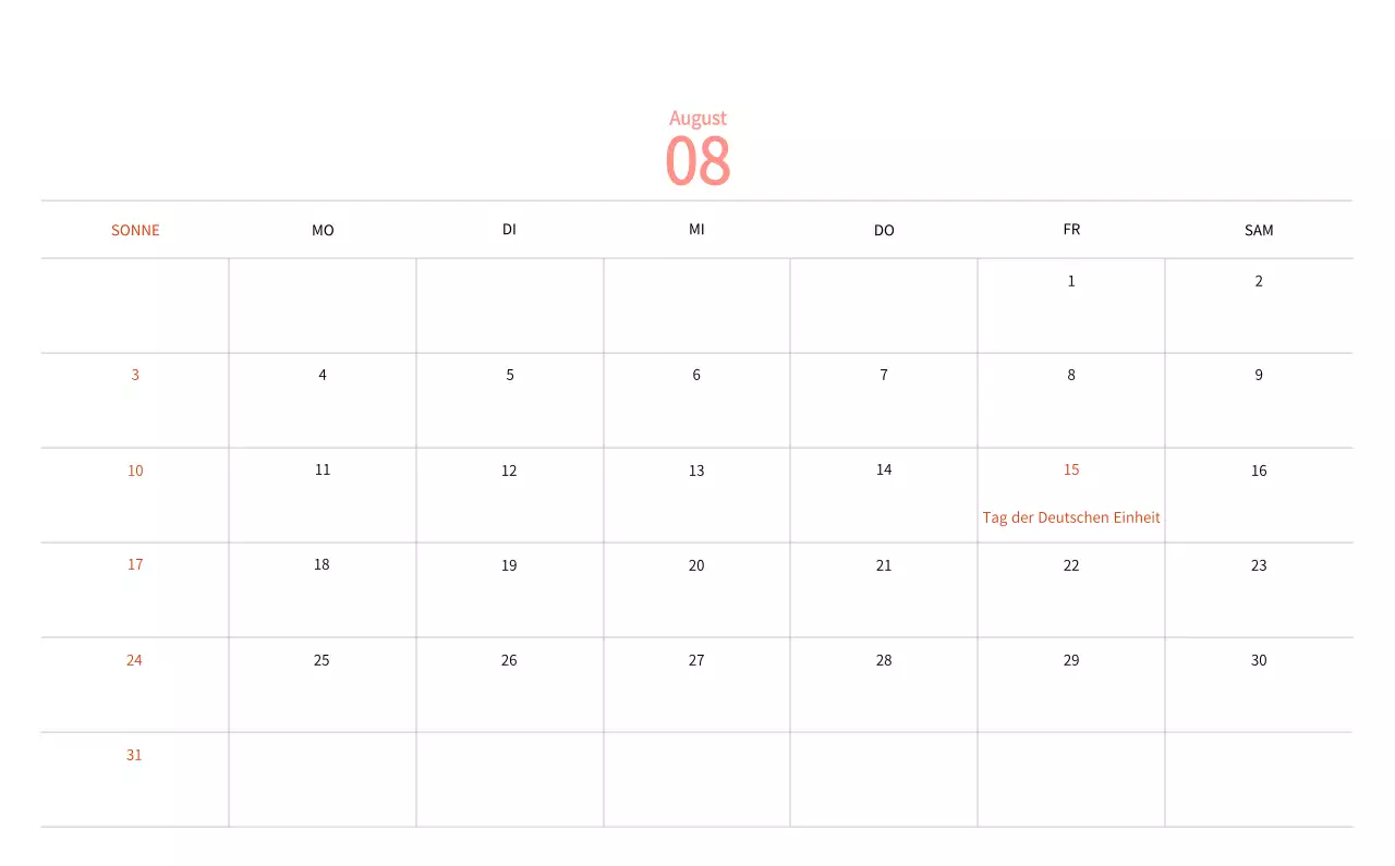 Neujahrskalender mit warmen Illustrationen