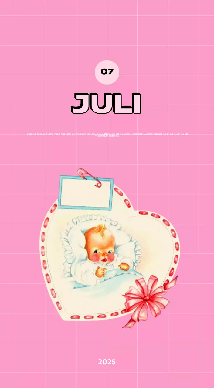 Bunte Kalender mit einer Vielzahl von Retro-Illustrationen