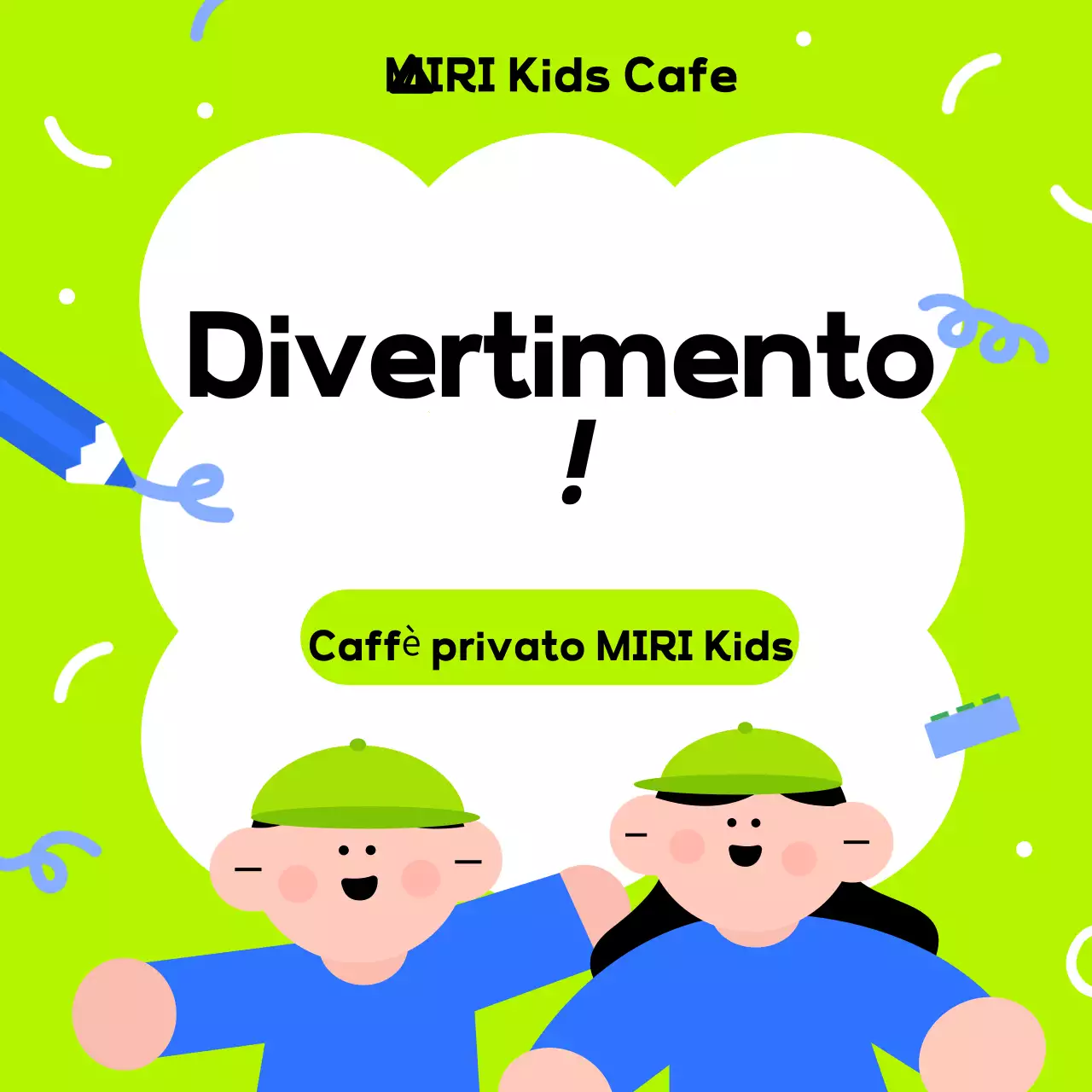 Promozione per il nuovo anno di simpatici caffè per bambini
