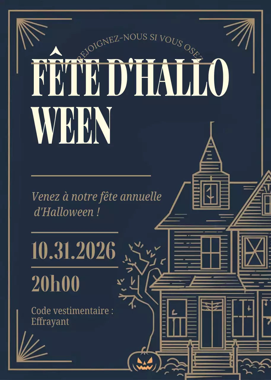 Invitation Halloween Vintage Marine