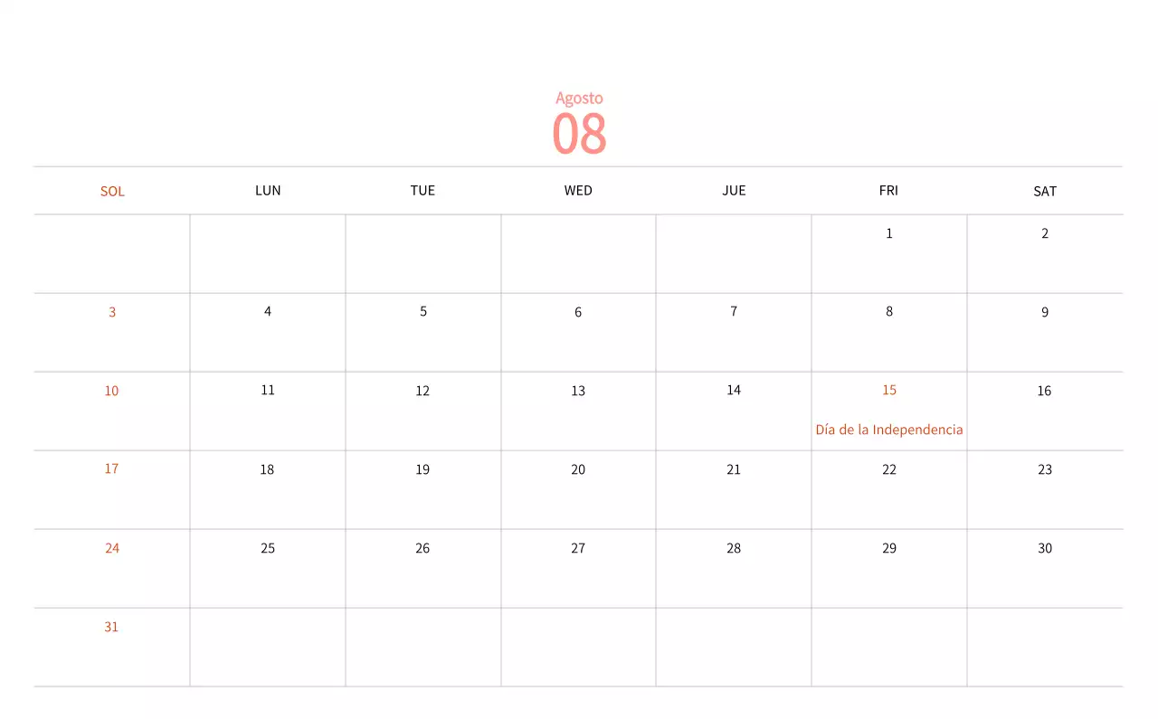 Calendario de Año Nuevo con cálidas ilustraciones