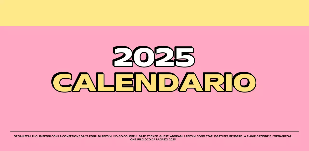 Calendari colorati con una varietà di illustrazioni retrò