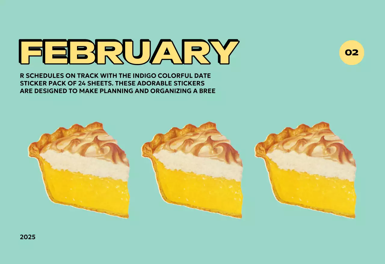 様々なレトロなイラストが描かれたカラフルなカレンダーカレンダー