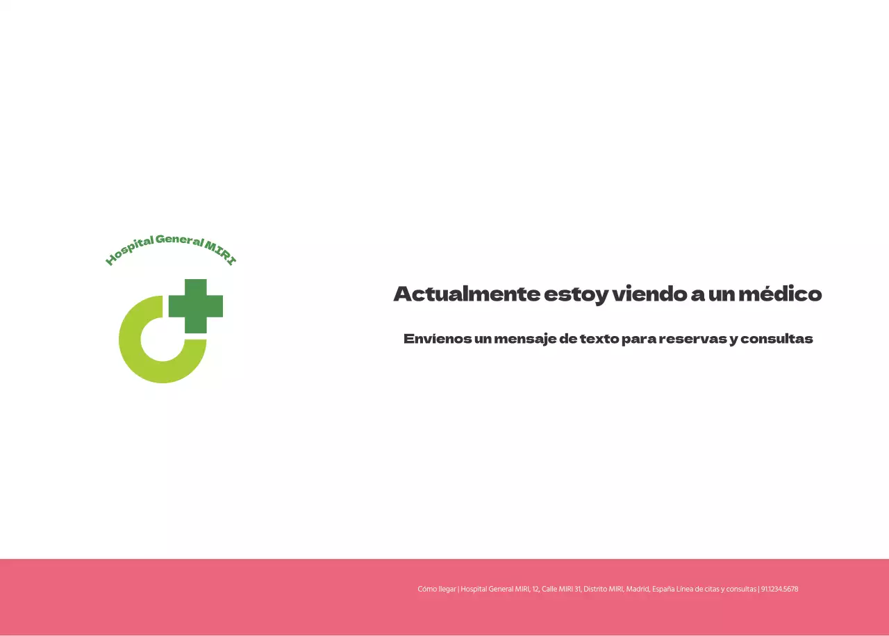 Un hospital festivo con ilustraciones de temática sanitaria y familiar y acentos de color