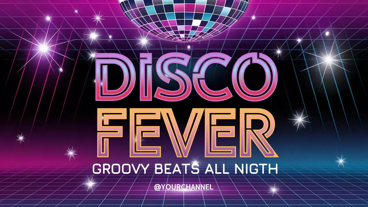 Neon Retro Disco Promotion YouTube Thumbnail