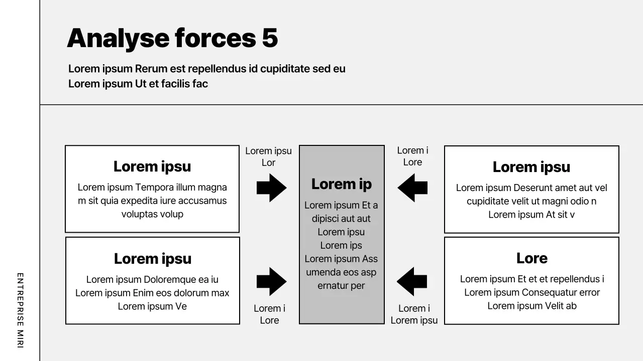Plan d'affaires moderne gris
