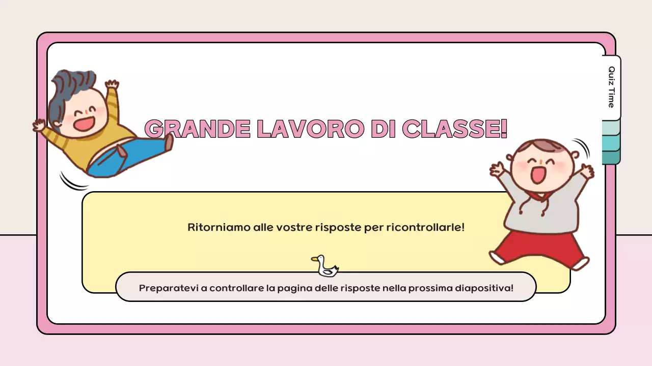 materiale di studio del quiz giocoso rosa