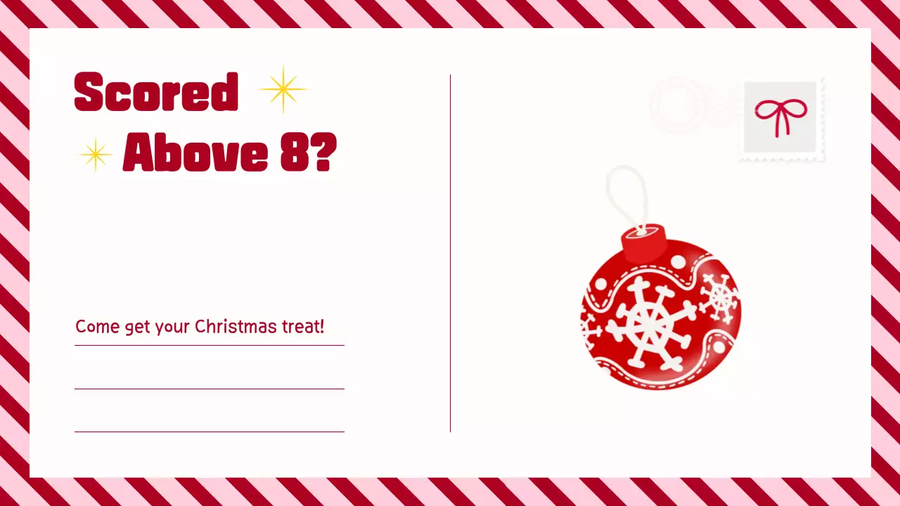 Red Festive Christmas Quiz Presentation