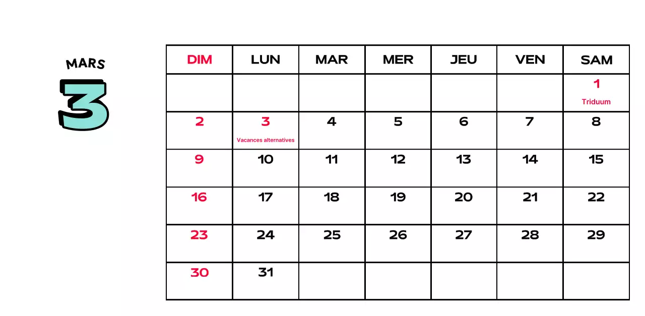 Calendriers colorés avec une variété d'illustrations rétro