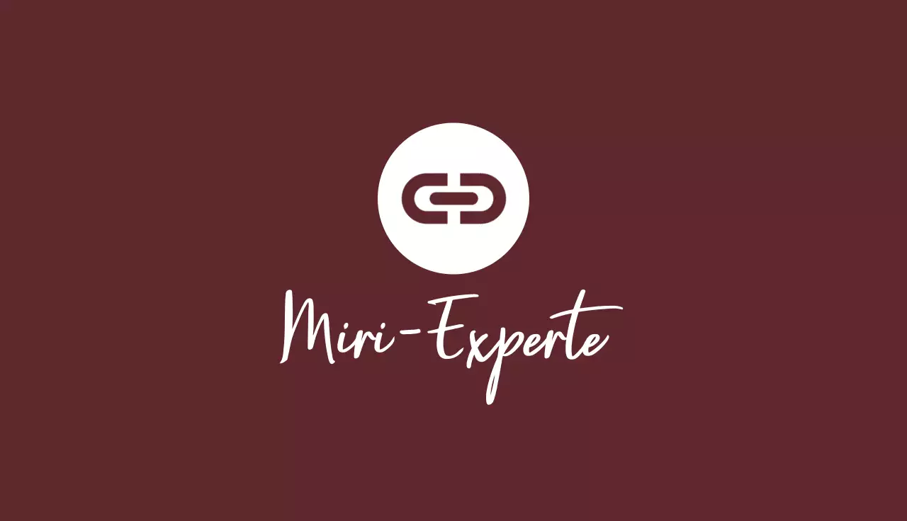 braune minimalistische Visitenkarte