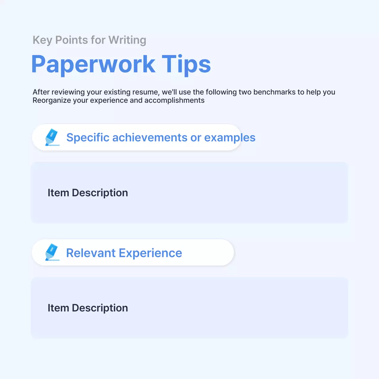 Guia de entrevista moderna azul Instagram Carousel