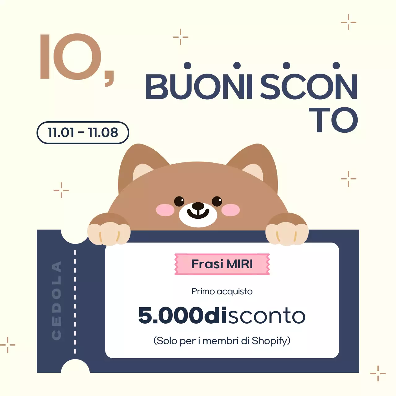 Coupon di sconto Beige Cozy