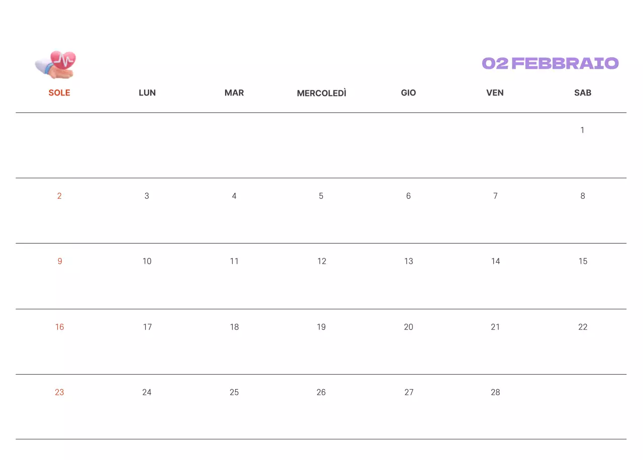 Un ospedale festivo con illustrazioni a tema salute e famiglia e accenti colorati
