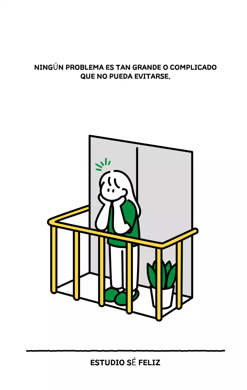 Calendario ilustrado con un bonito estilo de líneas