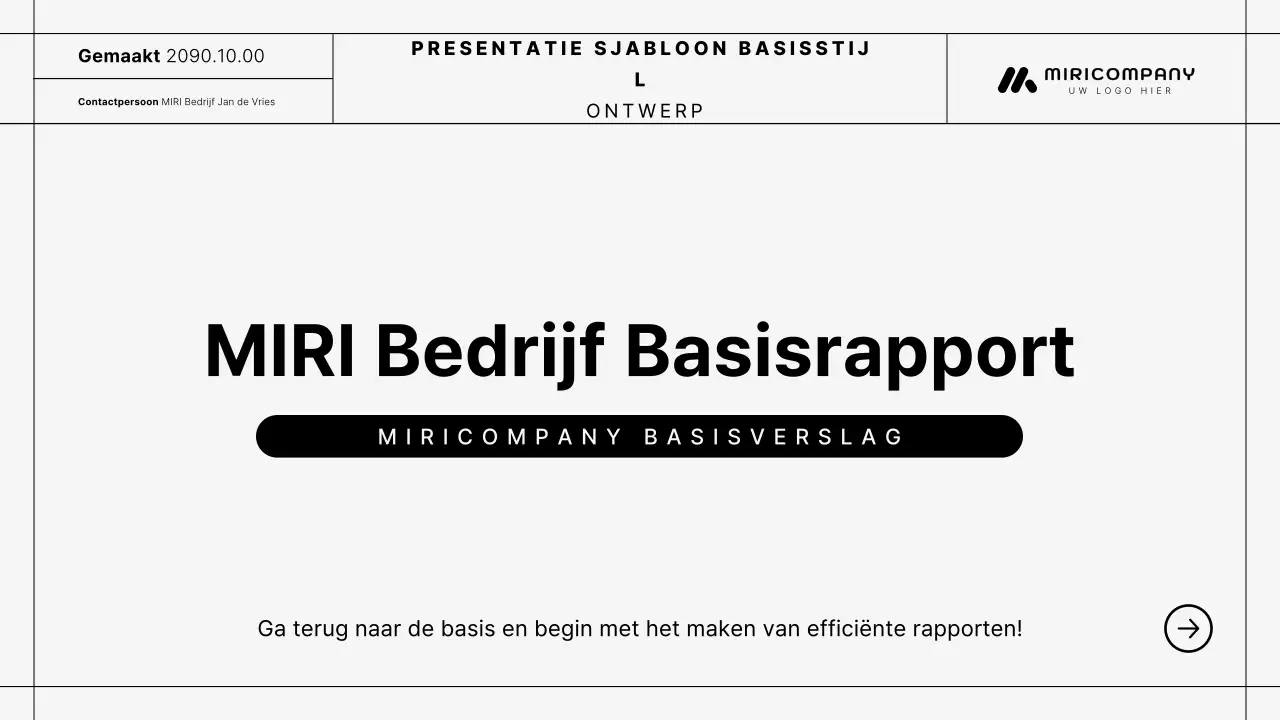 Zwart Eenvoudig Rapport Beschrijving