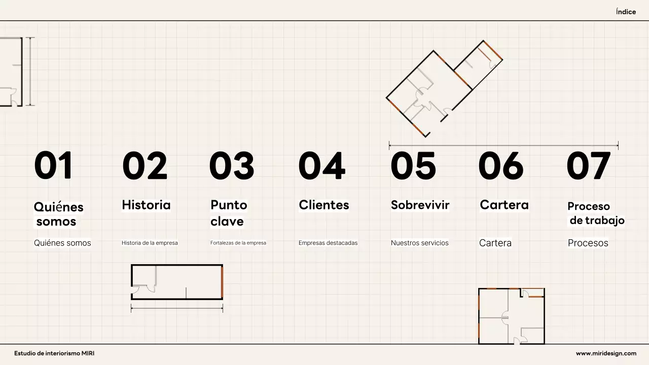 Anuncio interior moderno naranja